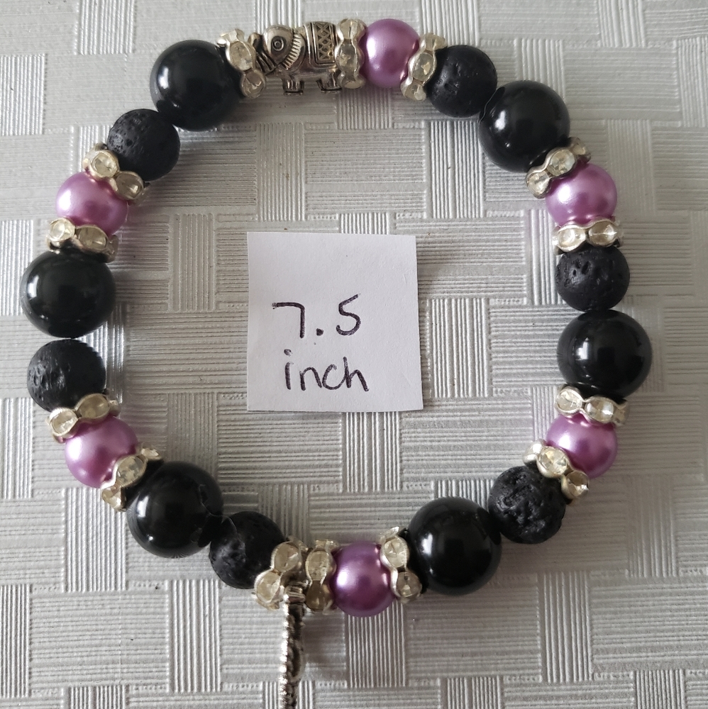 7.5 inch fashion diffuser bracelet with bird charm